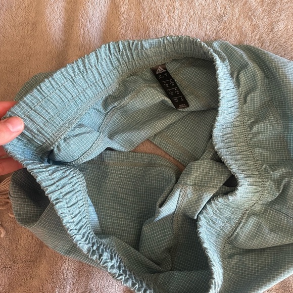 Adidas Blue and Green Athletic Shorts Lightweight Performance - Picture 5 of 6